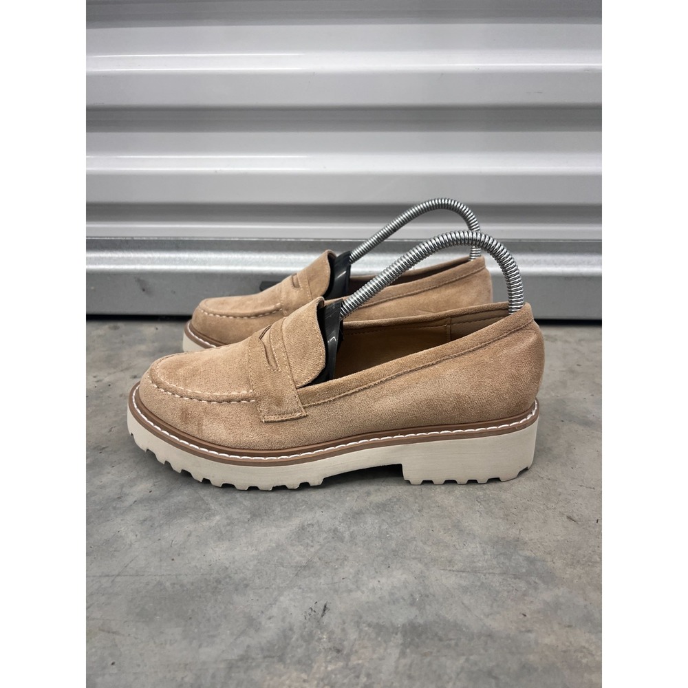 Pierre Dumas Mora-1 Penny Loafer Women's 7 M Beige Slip On Casual Shoes Outdoor - Picture 3 of 8
